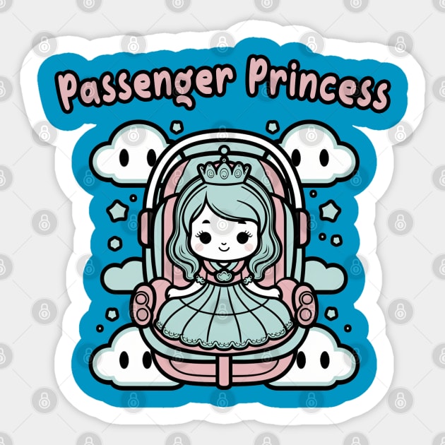 Passenger Princess Sticker by Moulezitouna